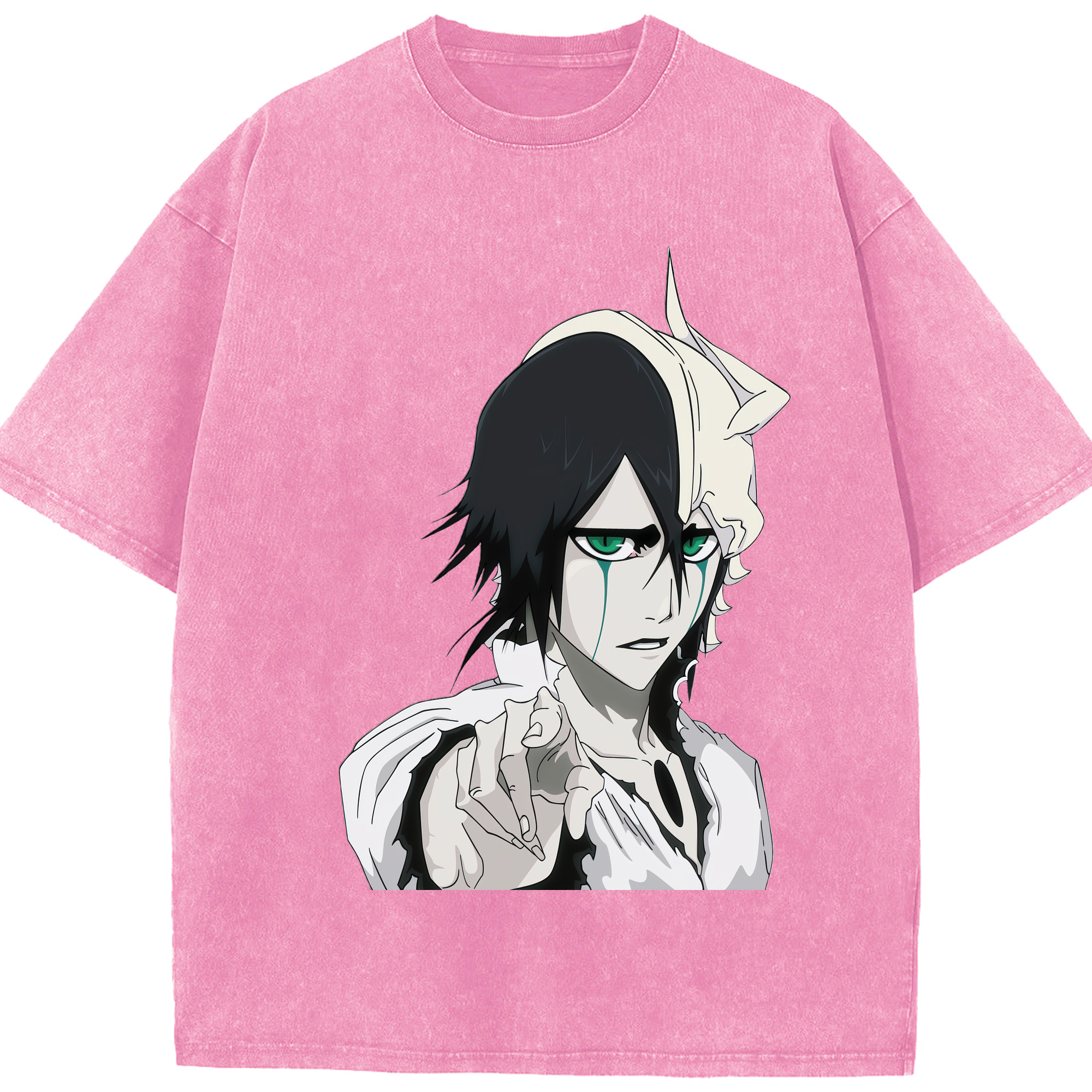 （画像用） ブリーチ ウルキオラ·シファー BLEACH Ulquiorra cifer 綿100% ヴィンテージ風 半袖Tシャツ（フロントプリント）